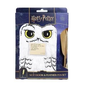 Harry Potter - Notebook & Feather Pen Set - Hedwig