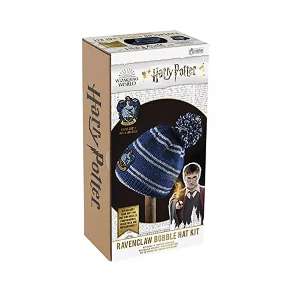 Harry Potter - Bobble Hat Knitting Set - Ravenclaw