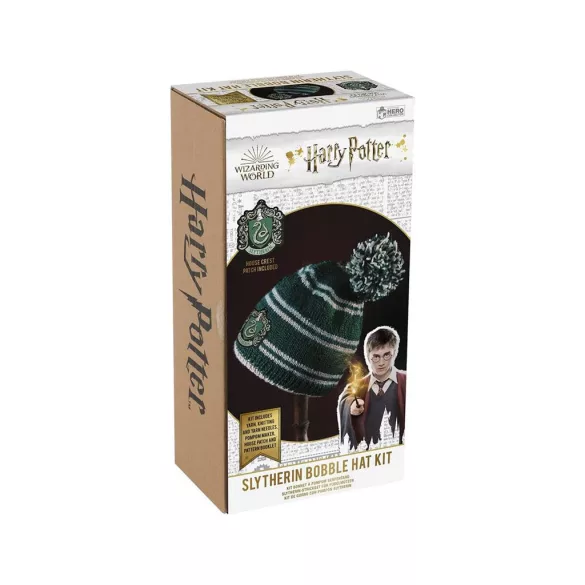 Harry Potter - Bobble Hat Knitting Set - Slytherin