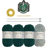Harry Potter - Bobble Hat Knitting Set - Slytherin