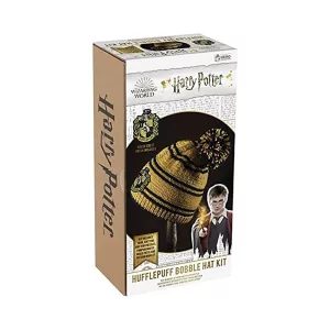Harry Potter Bobble Hat Knitting Set - Hufflepuff kötőszett