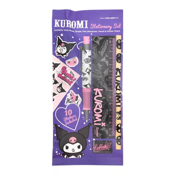 Kuromi - 6-Pieces Stationery Set-KR708087