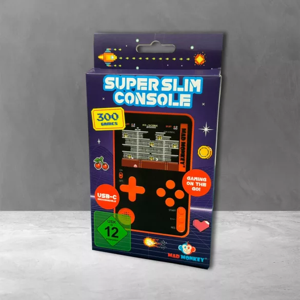 Mad Monkey - Retro Super Slim Console (incl. 300 8-Bit Games)