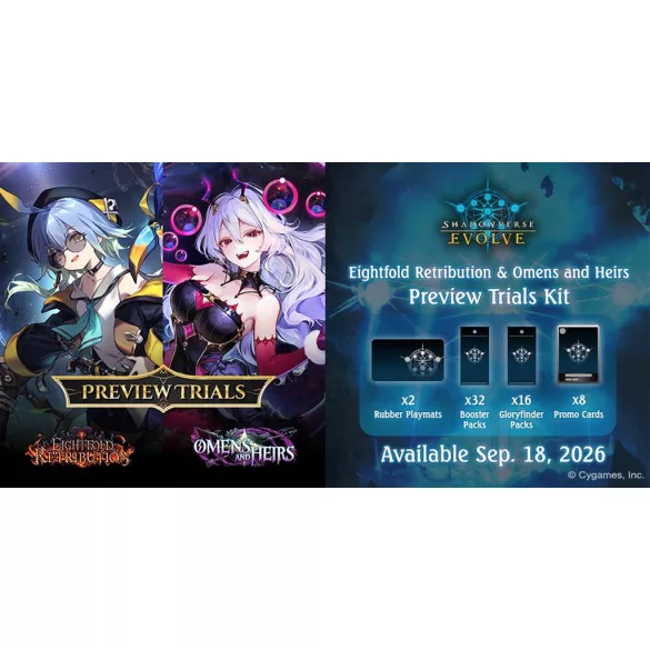 Shadowverse: Evolve - Eightfold Retribution & Omens and Heirs Preview Trials Kit - EN-SVEE-BP1920PTK