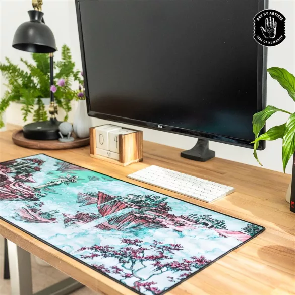 Curator: Arcane Landscapes: "The Mists" Brittany Bowman Desk Mat-ONB-AL01-02