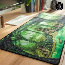 Curator: Arcane Landscapes: "The Caverns" Brittany Bowman Desk Mat-ONB-AL01-04