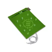   ENHANCE Roll on a Scroll™ Dice Rolling Mat & 12pc 6 Sided Dice Set - Green