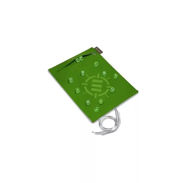 ENHANCE Roll on a Scroll™ Dice Rolling Mat & 12pc 6 Sided Dice Set - Green-ENTTDR6100GNEW