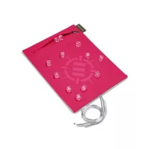   ENHANCE Roll on a Scroll™ Dice Rolling Mat & 12pc 6 Sided Dice Set - Pink