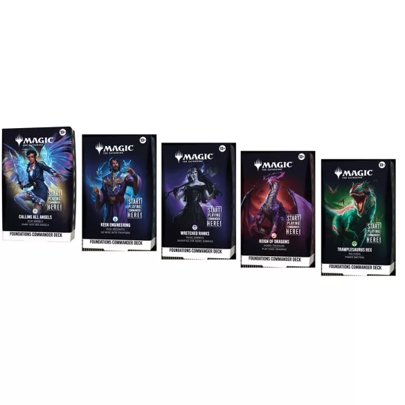 MTG - Foundations Starter Commander Deck Display (5 Decks) - IT-D59311030
