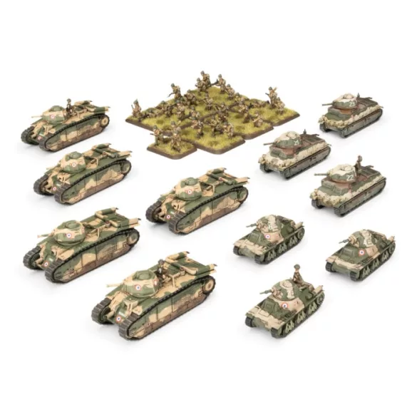 Flames of War - French Char B1 Tank Company (plastic)
