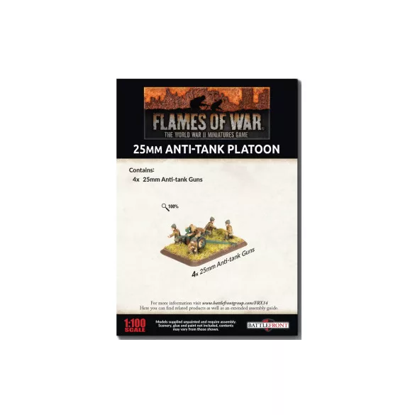 Flames of War - Hotchkiss 25mm Anti-tank Platoon (4 löveg)