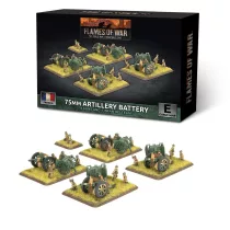Flames of War - 75mm Artillery Battery (x4 guns)-FRX16
