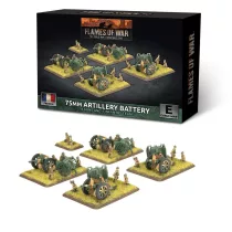 Flames of War - 75mm Artillery Battery (x4 guns) minikészlet