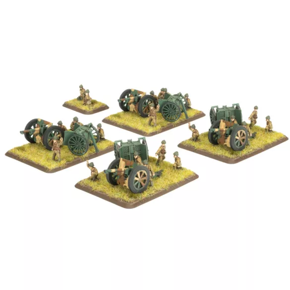 Flames of War - 75mm Artillery Battery (x4 guns) minikészlet