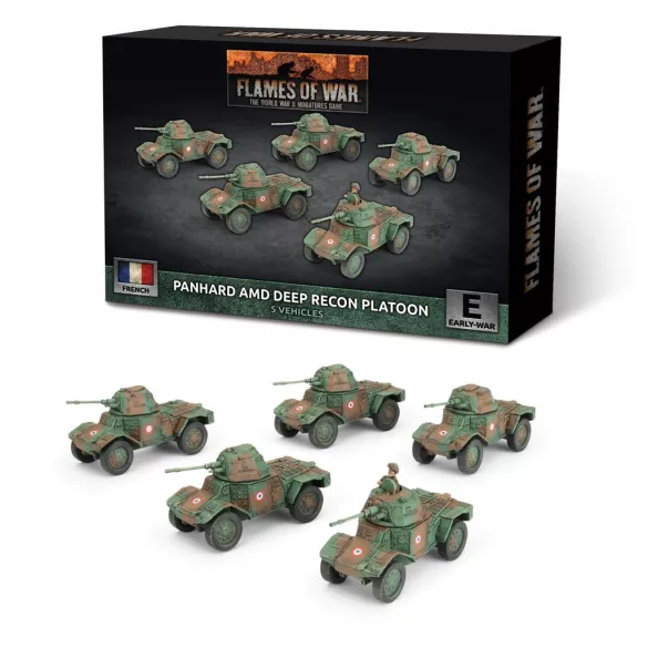 Flames of War - Panhard AMD Deep Recon Platoon (x5) minik