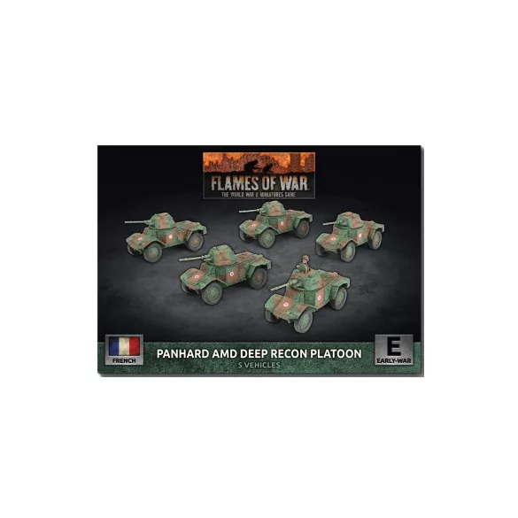 Flames of War - Panhard AMD Deep Recon Platoon (x5) minik