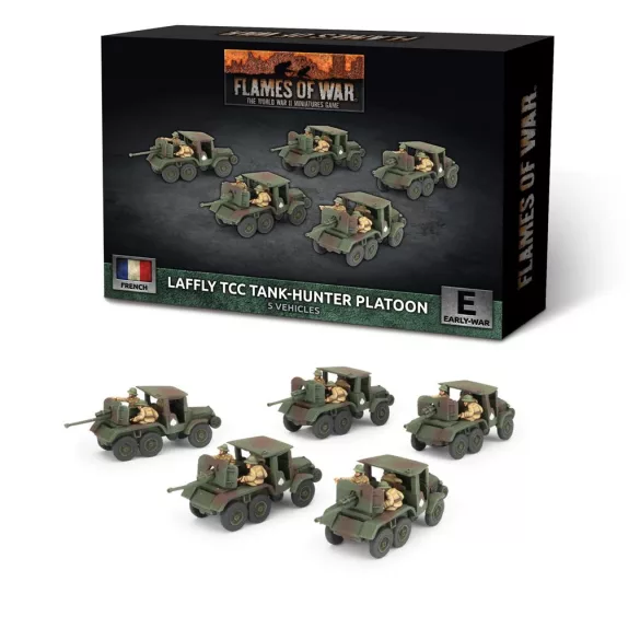Flames of War - Laffly W15 TCC SP Anti-tank Platoon (x5)-FRX19