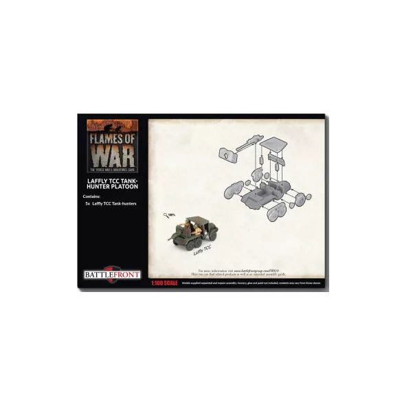 Flames of War - Laffly W15 TCC SP Anti-tank Platoon miniatűra szett (x5)