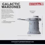 Galactic Warzones: Rebel Outpost - Defense Turrets (x2) sci-fi védelmi torony szett