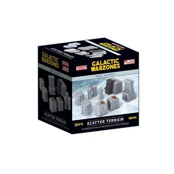 Galactic Warzones: Rebel Outpost - Scatter Terrain (x9)-BB743