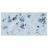 Galactic Warzones: Rebel Outpost Gaming Mat – 6' x 3' vinyl játékszőnyeg