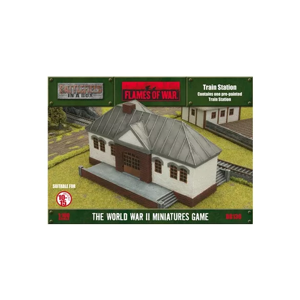 BIAB: Flames of War - Train Station (x1), Full Painted Terrain-BB136