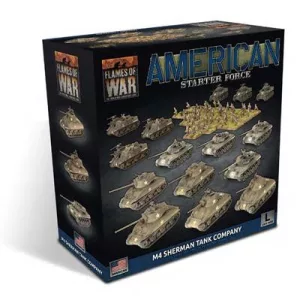 Flames of War - American LW M4 Sherman Tank Company Starter Force-USAB17