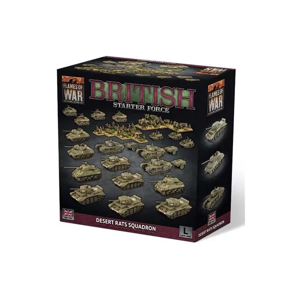 Flames of War - British LW Starter Force: Desert Rats Squadron (Plastic)-BRAB13