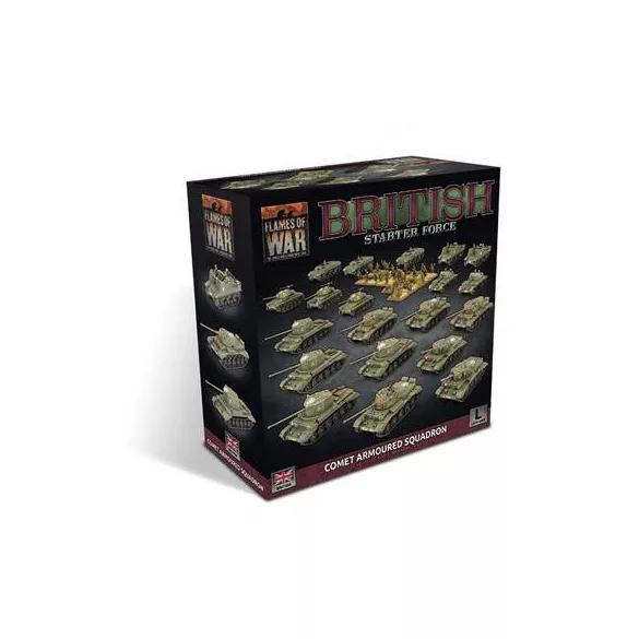 Flames of War - British LW Comet Armoured Squadron (Plastic)-BRAB14