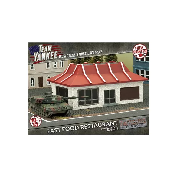 BIAB: Team Yankee - Modern: Fast Food Restaurant (x1), Full Painted Terrain-BB207