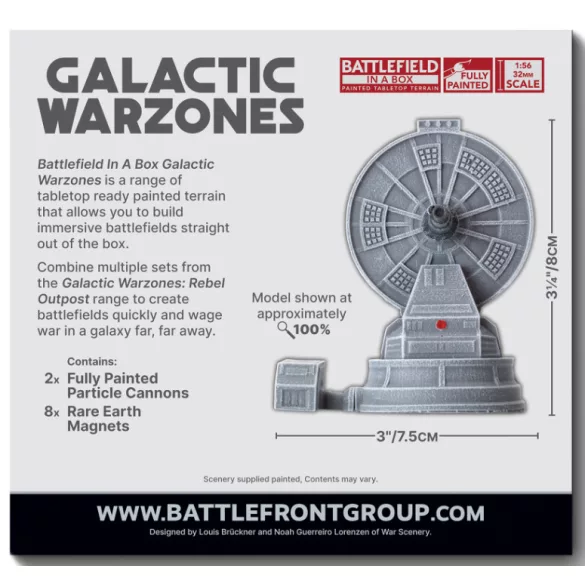 Galactic Warzones: Rebel Outpost - Particle Cannons (x2) miniszett