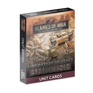 Flames of War - Liberation of Italy: British Unit Card Pack (36 cards)-FW278BU