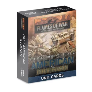 Flames of War - Liberation of Italy: American and French Unit Card Pack (69 cards)-FW278AU