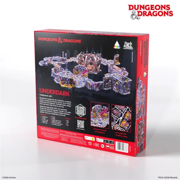 Dungeons & Dragons© Underdark Pre-Painted Terrain Set - EN-DND0001