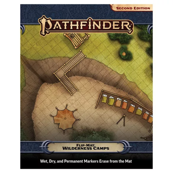 Pathfinder Flip-Mat: Wilderness Camps kétoldalas szerepjáték térkép