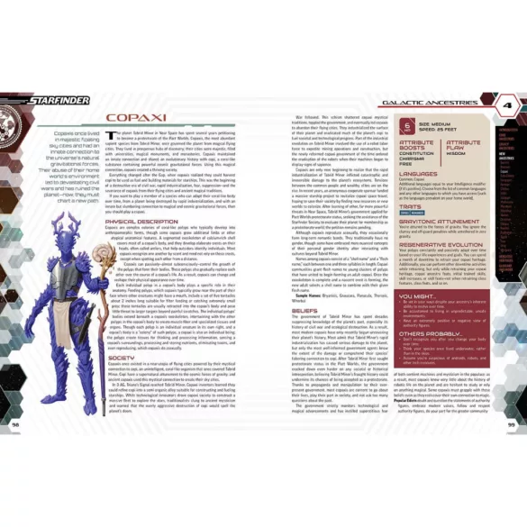 Starfinder Galactic Ancestries PE - EN szerepjáték-kiegészítő