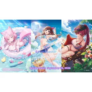 hololive OFFICIAL CARD GAME Summer hologram Extra Booster Display (8 Packs) - EN-hOCG-hEB01e