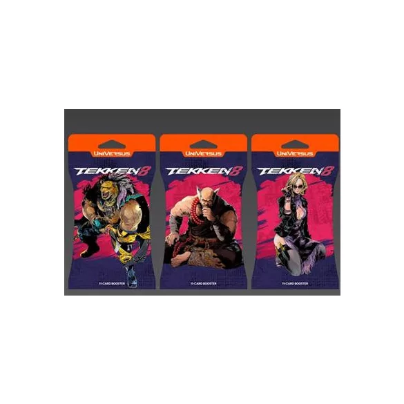 UniVersus CCG: Tekken 8 Hanging Booster Display (48 Boosters) - EN-UVSTK802-HD