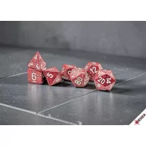 Speckled Lava Stone/white Polyhedral 7-Die Set-25374