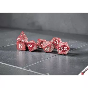 Speckled Lava Stone/white Polyhedral 7-Die Set-25374