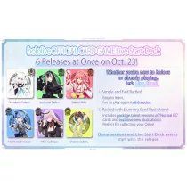 hololive OFFICIAL CARD GAME Live Start Deck Shirakami Fubuki Display (6 Decks) - EN-hOCG-hSD14e