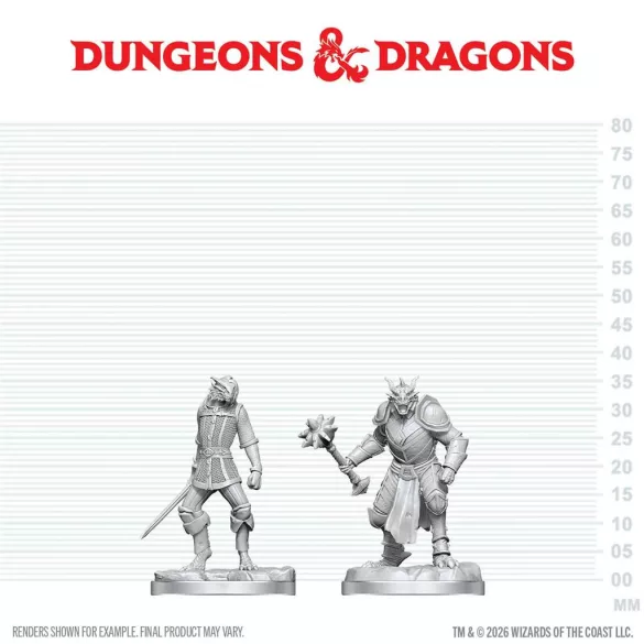 D&D Nolzur's Marvelous Miniatures: Dragonborn Paladin & Dragonborn Squire-90908
