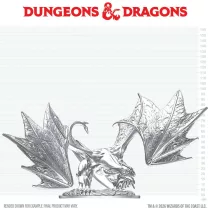D&D Nolzur's Marvelous Miniatures: Young Sapphire Dragon-90910