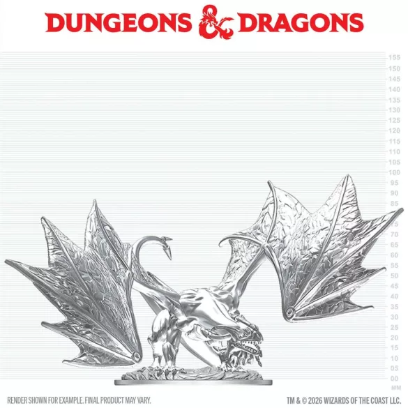 D&D Nolzur's Marvelous Miniatures: Young Sapphire Dragon-90910