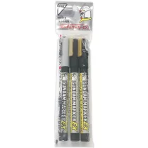 Mr. Hobby - Gundam Marker EX Gundam Plated Silver & Gold 2 Types Set-XGMS-100