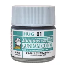 Mr. Hobby - AQUEOUS GUNDAM COLOR (10ml) RX-78-2 GUNDAM WHITE-HUG-01