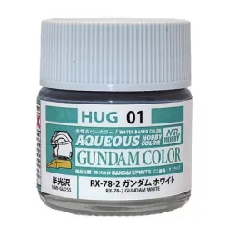 Mr. Hobby - AQUEOUS GUNDAM COLOR (10ml) RX-78-2 GUNDAM WHITE-HUG-01