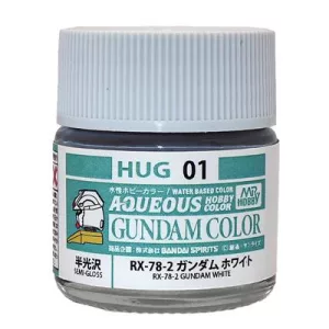 Mr. Hobby - AQUEOUS GUNDAM COLOR (10ml) RX-78-2 GUNDAM WHITE-HUG-01