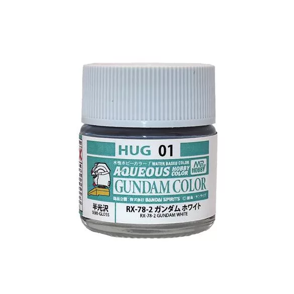 Mr. Hobby - AQUEOUS GUNDAM COLOR (10ml) RX-78-2 GUNDAM WHITE-HUG-01